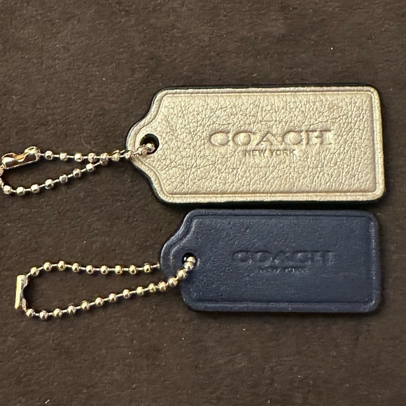 Authentic Coach Multicolor Leather Bag Tag Collection Hang Tag Key Chain - Picture 6 of 12